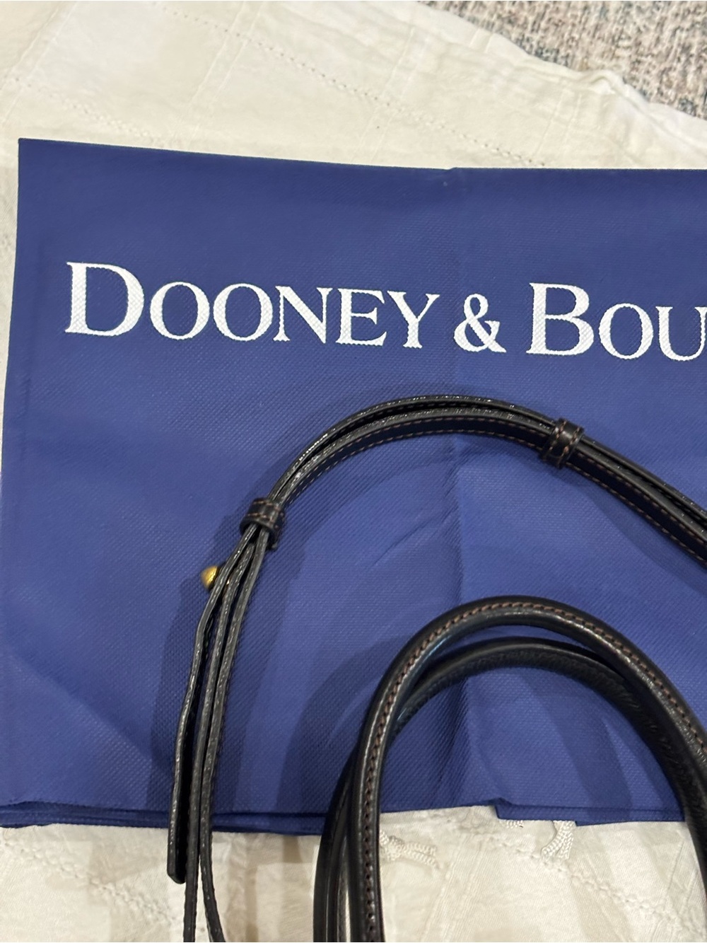 Dooney & Bourke Perry Satchel in Florentine Black Leather - Picture 3 of 11